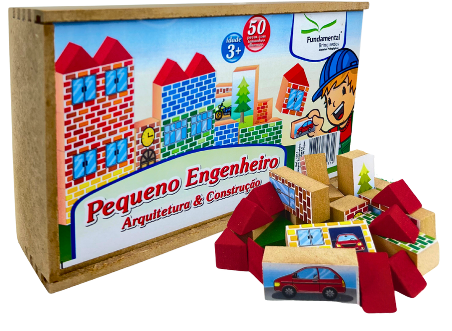 Pequeno Engenheiro Arquitetura e Construção 50 Peças