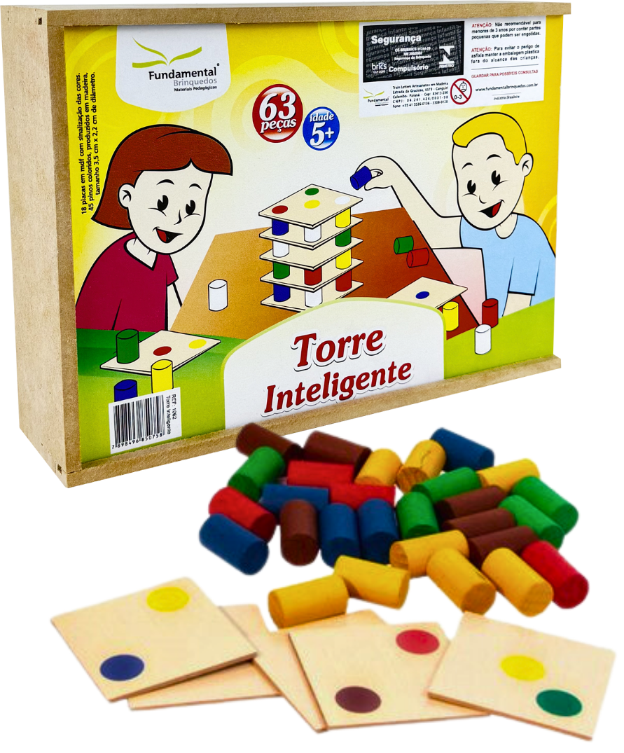 Torre Inteligente em Madeira 62 peças