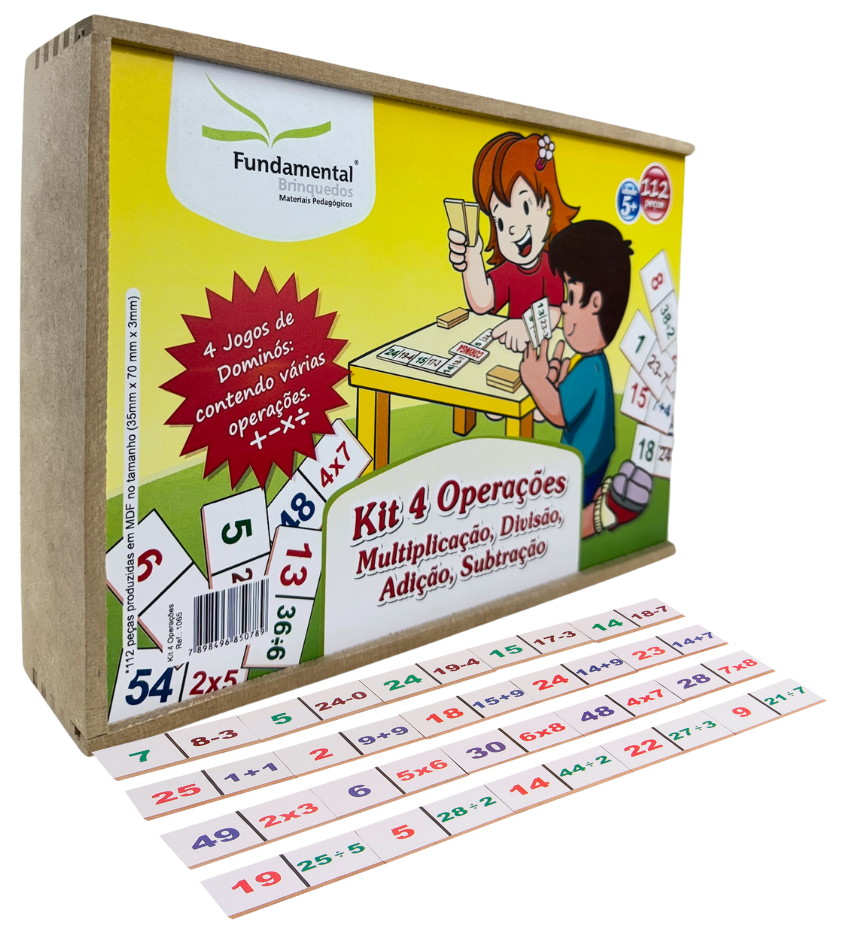 Kit Dominó 4 Operações