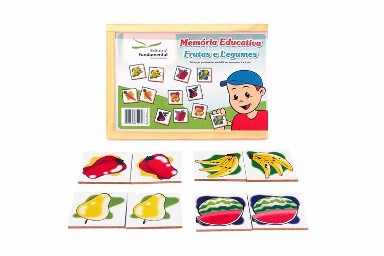 Jogo da Memória - Frutas - Castelarte - Brinquedos Educativos, Pedagógicos  e Terapêuticos