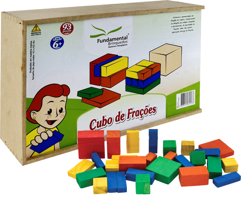 Cubo de Frações 93 Peças