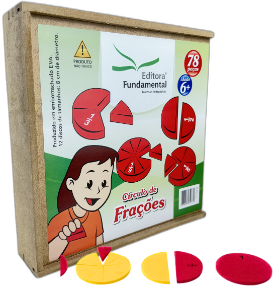 Círculo de Frações 78 Peças