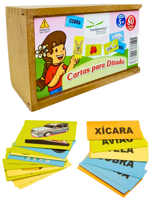 Cartas para Ditado com 80 peças