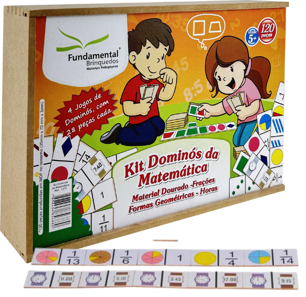 Kit Dominós Matemática 4 jogos