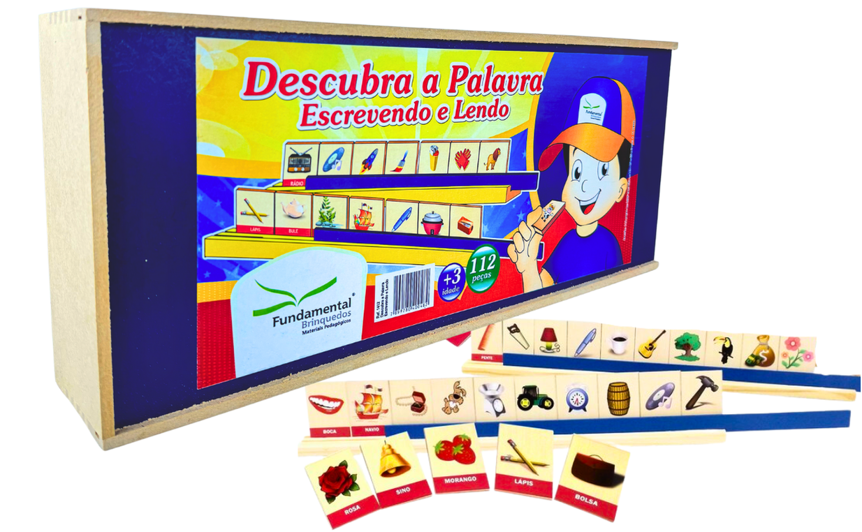 Descubra A Palavra Escrevendo e Lendo 112 peças