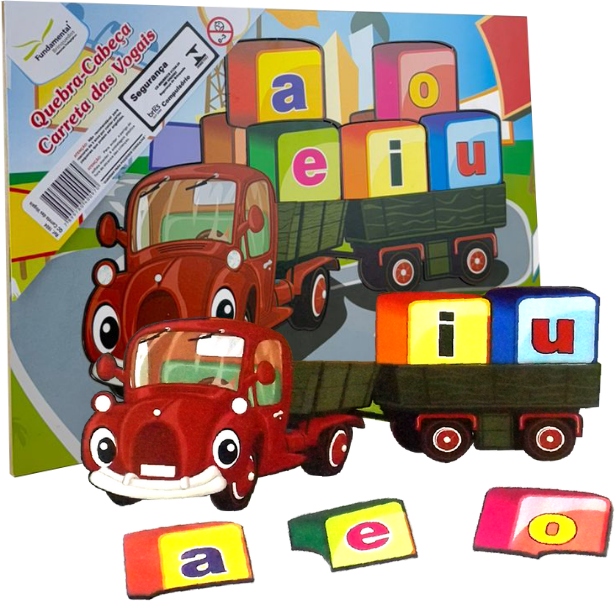 Quebra Cabeça Carreta Das Vogais