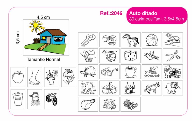 Carimbos Auto Ditado – 30 un.