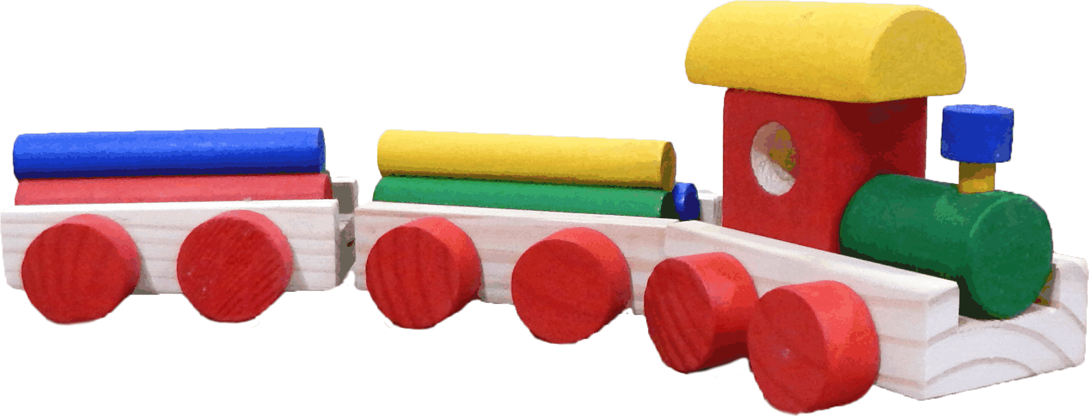 Trem Pedagógico de Toras Coloridas