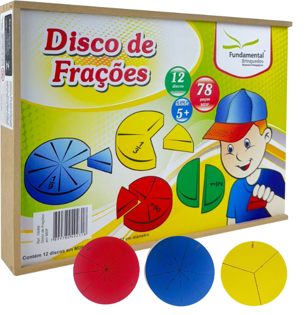 Discos de Frações 96 Peças